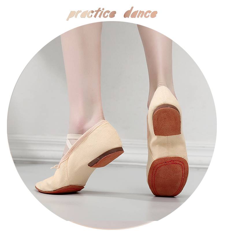 Adult teacher shoes Low heels Dedicated outdoor dance shoes Female soft base practitioner shoes large bottom belly belly national ballet shoes