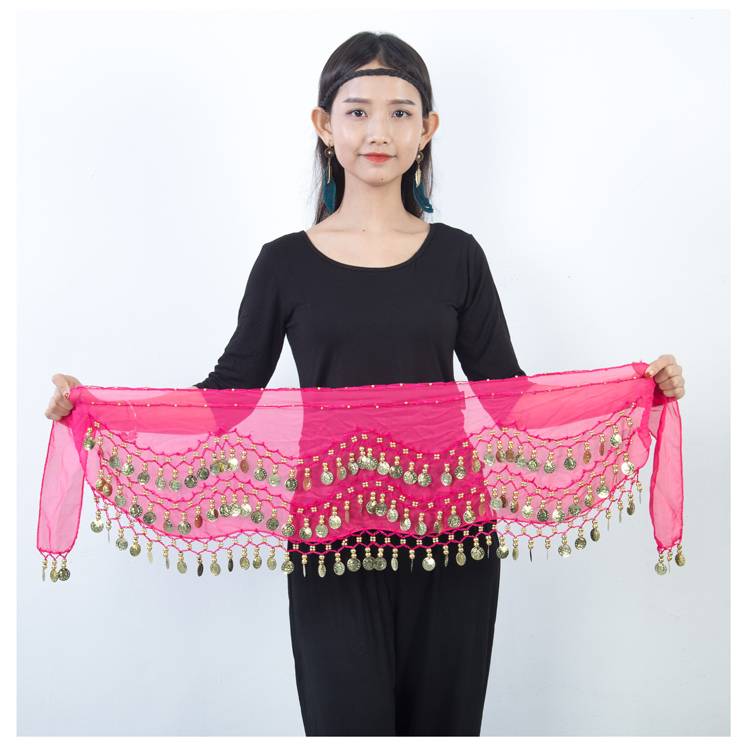 Belly dance waist chain Indian dance waist seal junior scholar hip scarf new performance waist towel belt accessories