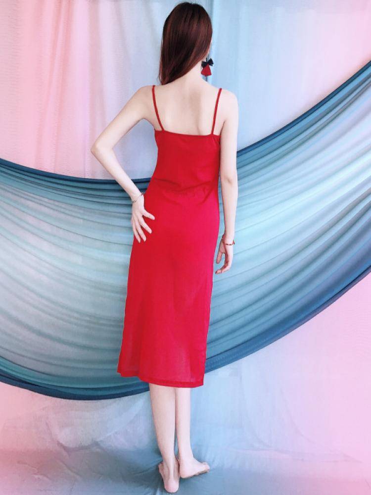 Baiya Qianhui Belly Dance Sir Dance Performance Services 2024 Spring New Big Red Packing Tibra Dress