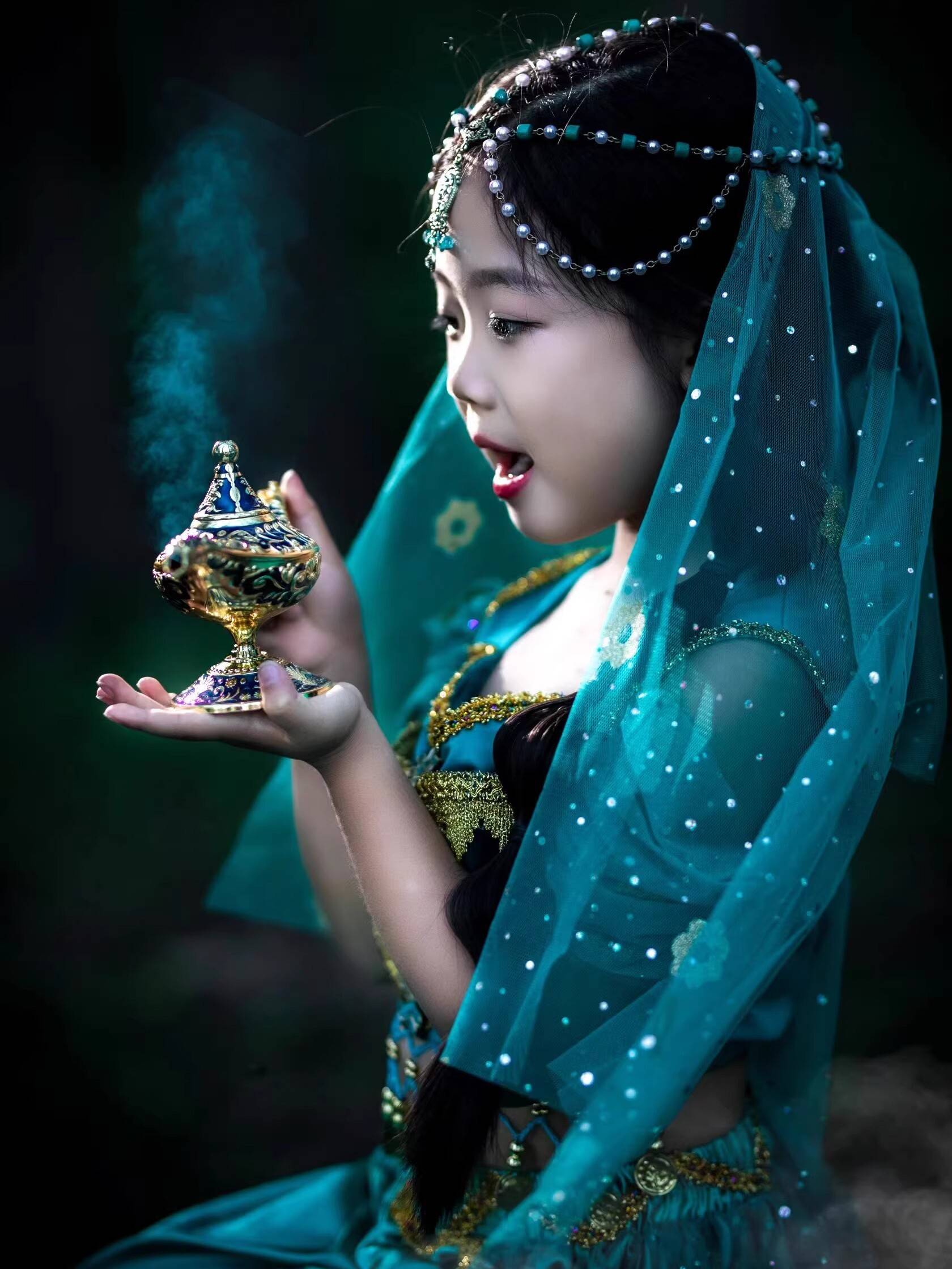 Indian Dance Performance Female Jasmine Princess COS Clothing Exotic Forms Western Dance Western Dance Dance New