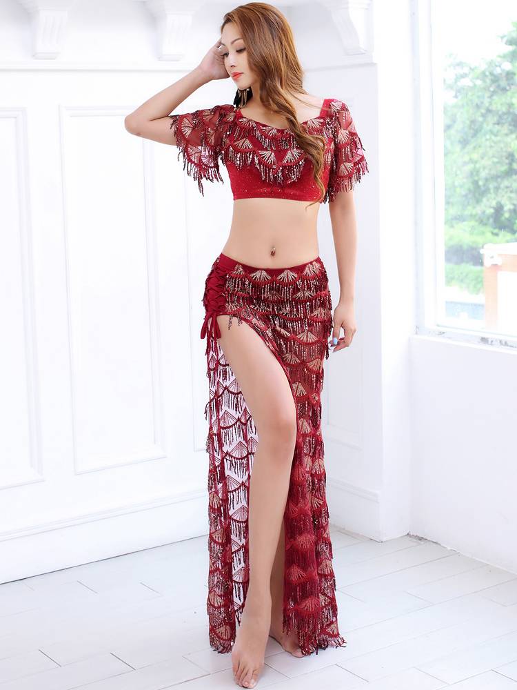 Sister Zicai Belly Dance 2024 New Set Female Xia Dongfang Dance Sequenant Performance Series Performance Services