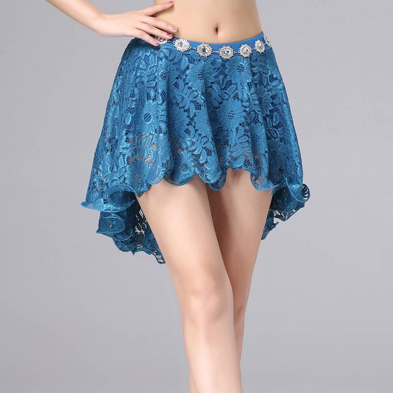 Belly dance skirt 2024 new practice service Indian dance exercise uniform lace down dress oriental dance skirt list