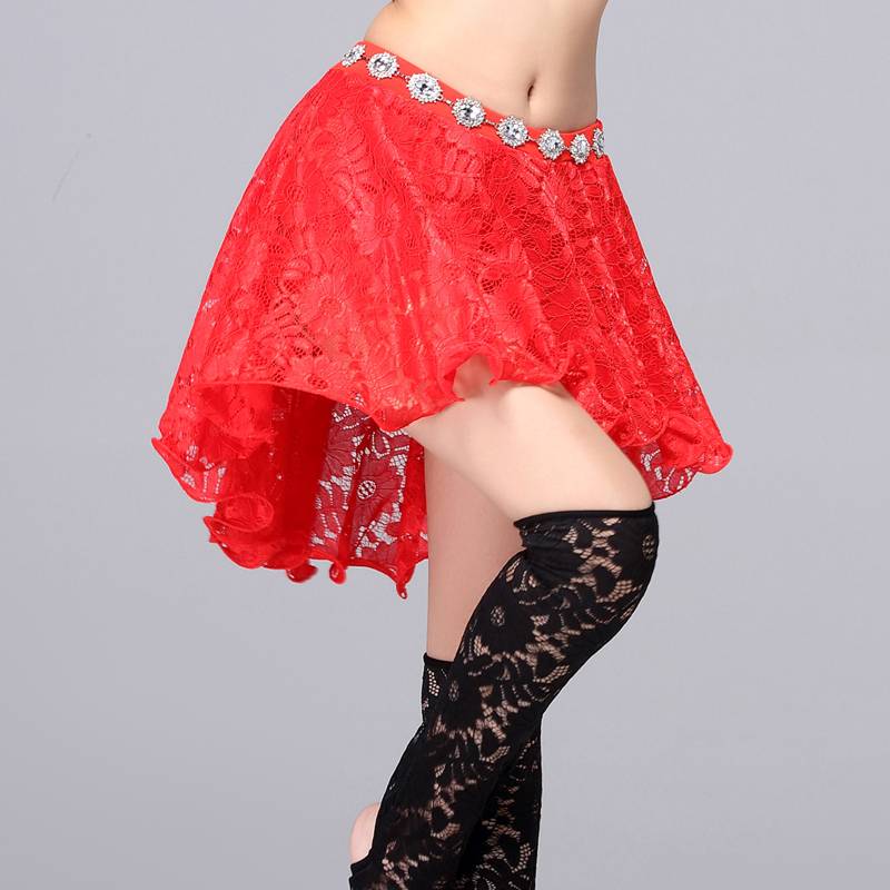 Belly dance skirt 2024 new practice service Indian dance exercise uniform lace down dress oriental dance skirt list