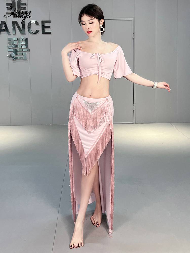 Belly Dance Dance Female 2024 New Susp Long Skirt Performance Set High -end Oriental Dance Practice Service