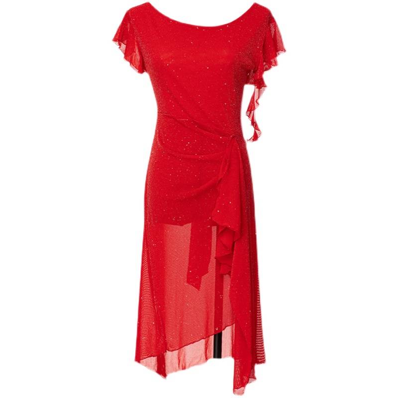 Belly dance clothing female summer new net gauze dress dance dance suit performance suit sexy oriental dance exercise suit
