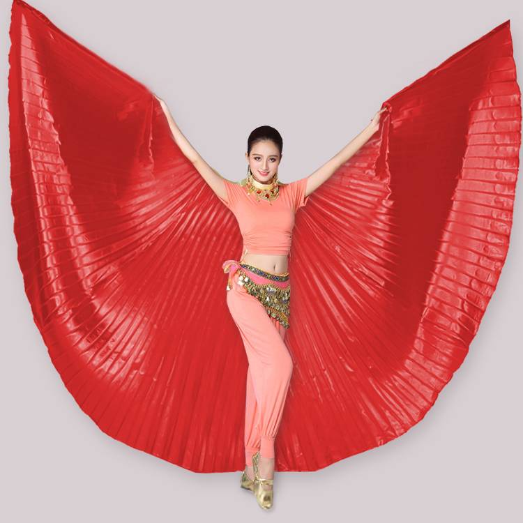 Belly Dance Performing Dance Prop Adult Big Golden Wing Performing Wings Dance Series 360 degrees of money wings
