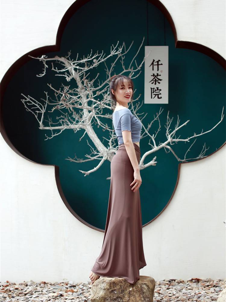 Cherrydancer Ji Xiaobai original sleeve short top, one piece of belly dance modern dance exercise 2021