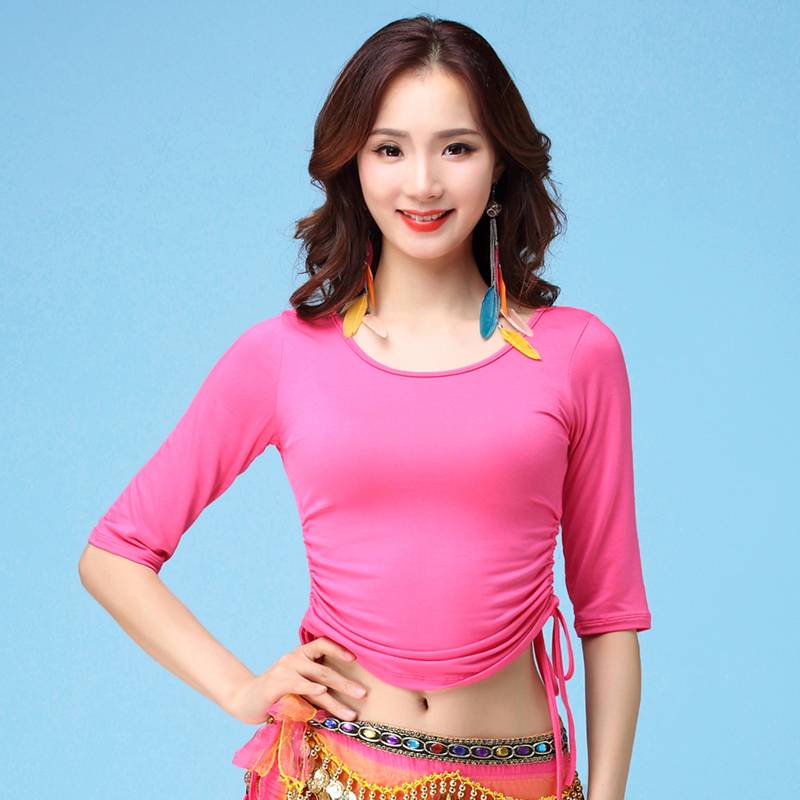 Belly Dance top 2023 Summer new set of belly dance practice clothing Modal middle long sleeves first scholar