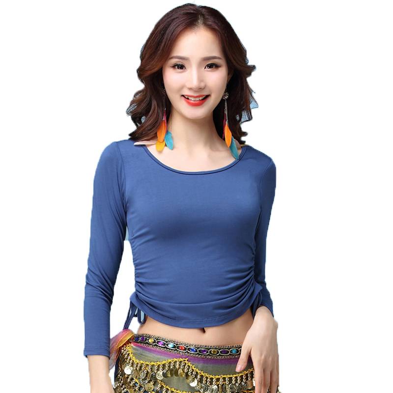 Belly Dance top 2023 Summer new set of belly dance practice clothing Modal middle long sleeves first scholar