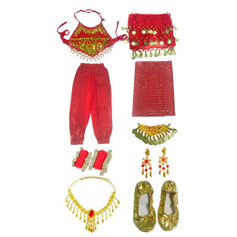 Children's Xinjiang Dance National Performance Server Children's Belly Dance Set Performance Server Indian Dance Clothing Girls
