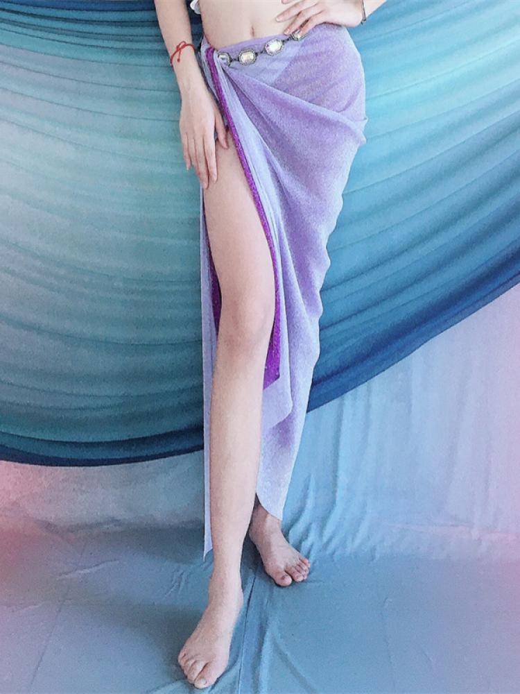 Baiya Qianhui Belly Dance Practice Service 2024 New Set Dance Clothing Beginners Long Hip Scarf Performance Services