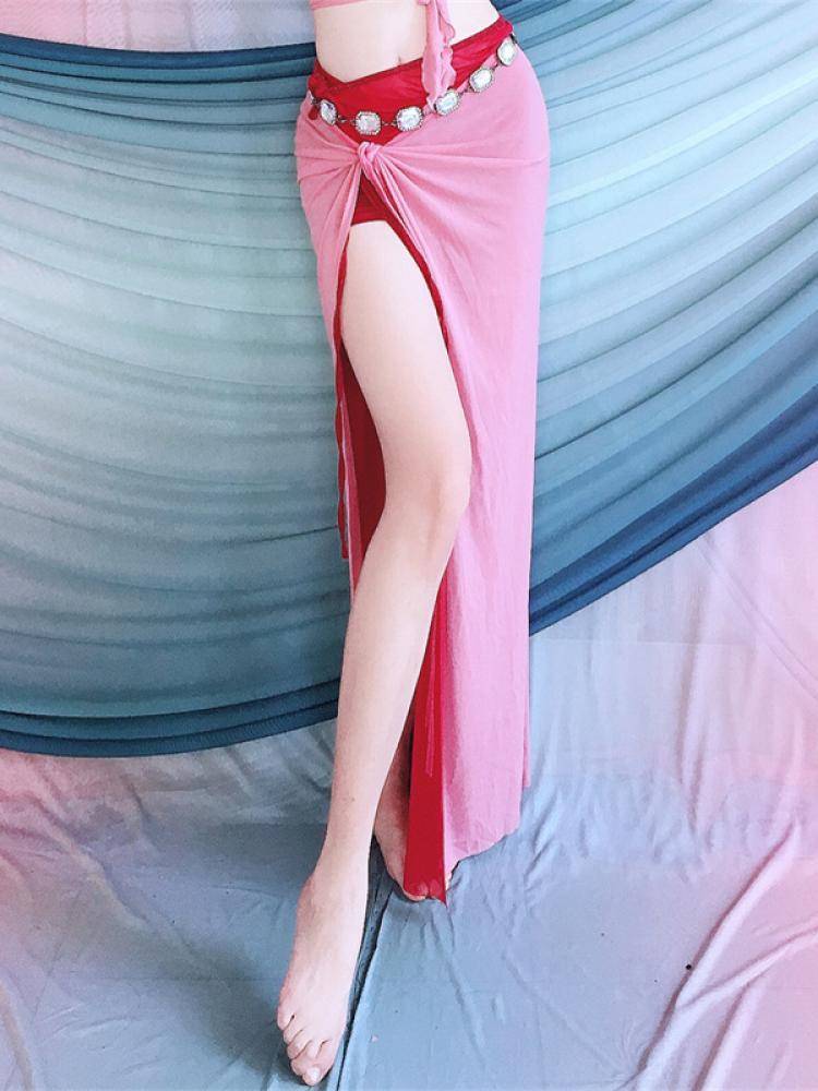 Baiya Qianhui Belly Dance Practice Service 2024 New Set Dance Clothing Beginners Long Hip Scarf Performance Services