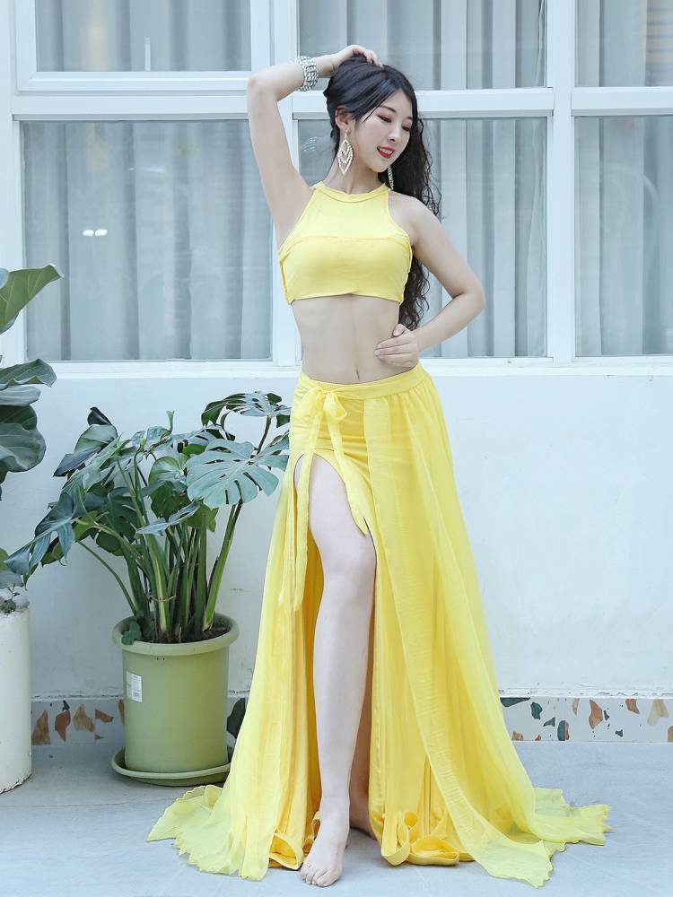 Belly Dance Practice Female 2021 Summer Summer Performance Series Darge Skirt Oriental Dance Set Sexy