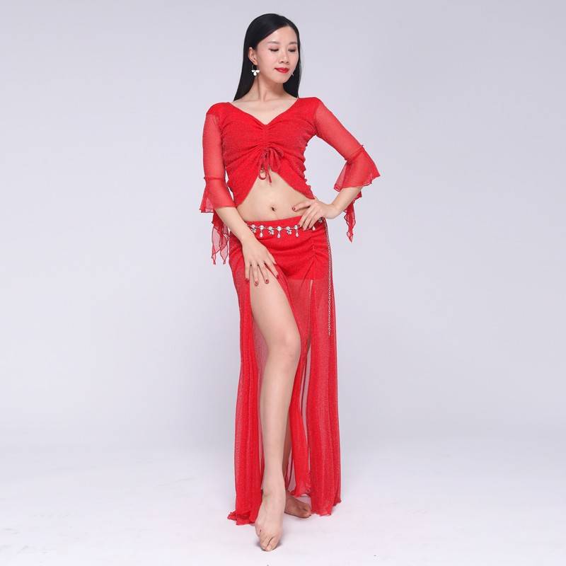 2019b new belly dance suit large -size belly dance exercise costume performance performance Oriental dance skirt