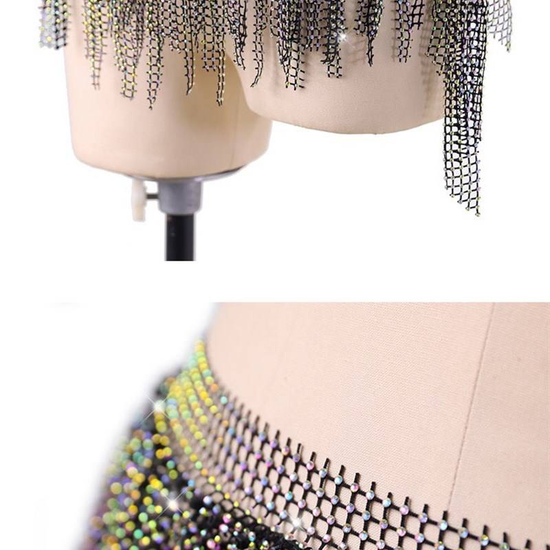 Belly dance waist chain Diamond hip scarf new multi -layer streaming drilling fart dance M.
