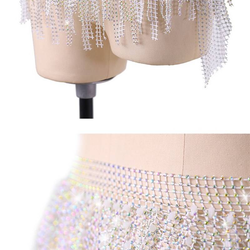 Belly dance waist chain Diamond hip scarf new multi -layer streaming drilling fart dance M.