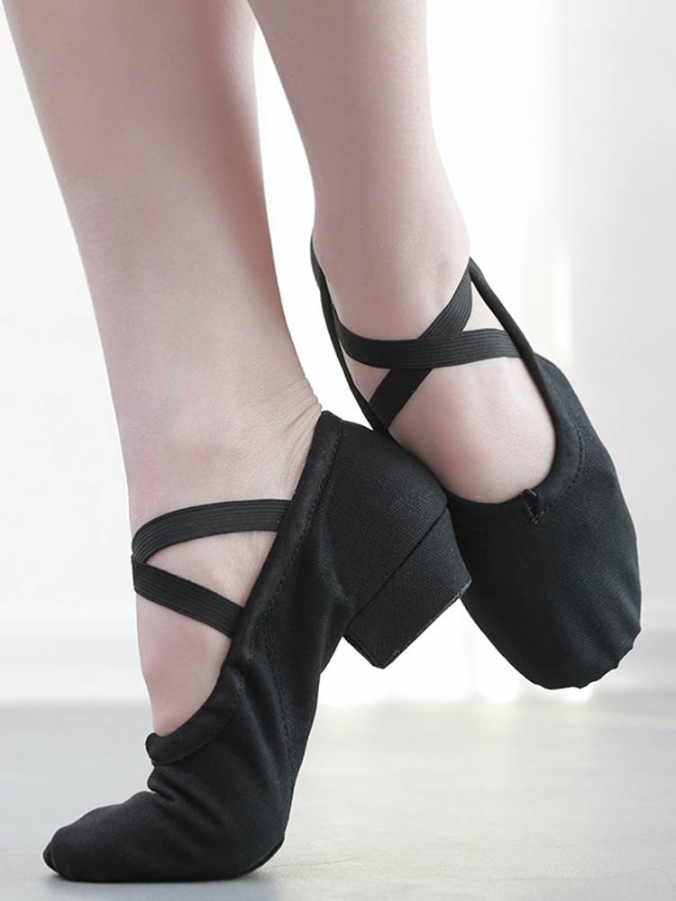Canvas teacher shoe laces heel belly dance shoes practice shoes soft bottom body training children adult dance dance shoes