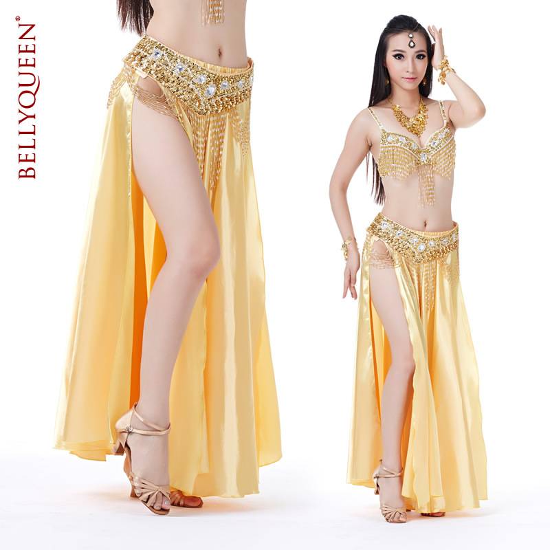  belly dance skirt skirt Indian dance clothing suit performance clothing accessories special offer double split color skirt
