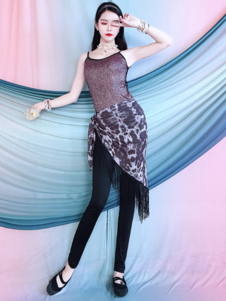 Baiya Qianhui Belly Dance Services 2024 New Practice Services Oriental Dance Back Top