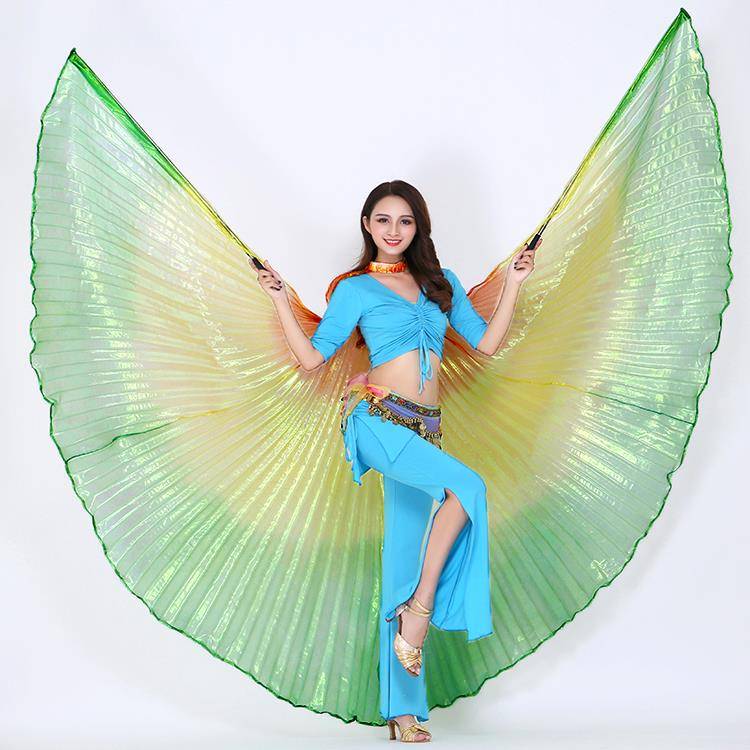 Belly dance fantasy colorful wings dance props color adult performance performance clothing matching color matching color wings