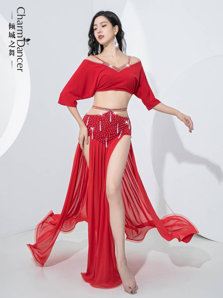 The original design of the dance of the city is originally designed with belly dance exercises 2024 spring and summer new light luxury exercise set performance service
