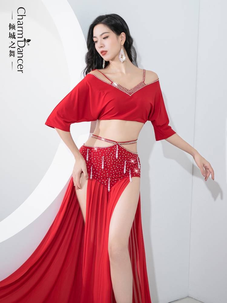 The original design of the dance of the city is originally designed with belly dance exercises 2024 spring and summer new light luxury exercise set performance service