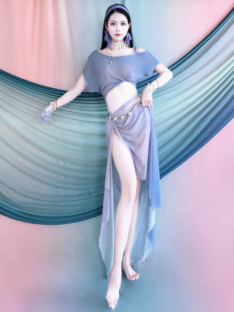 Yanxinhui Meimei New Belly Dance Dance Dance Dance Dance Clothing Adult Primary School Performance Settle Gradient Color Set