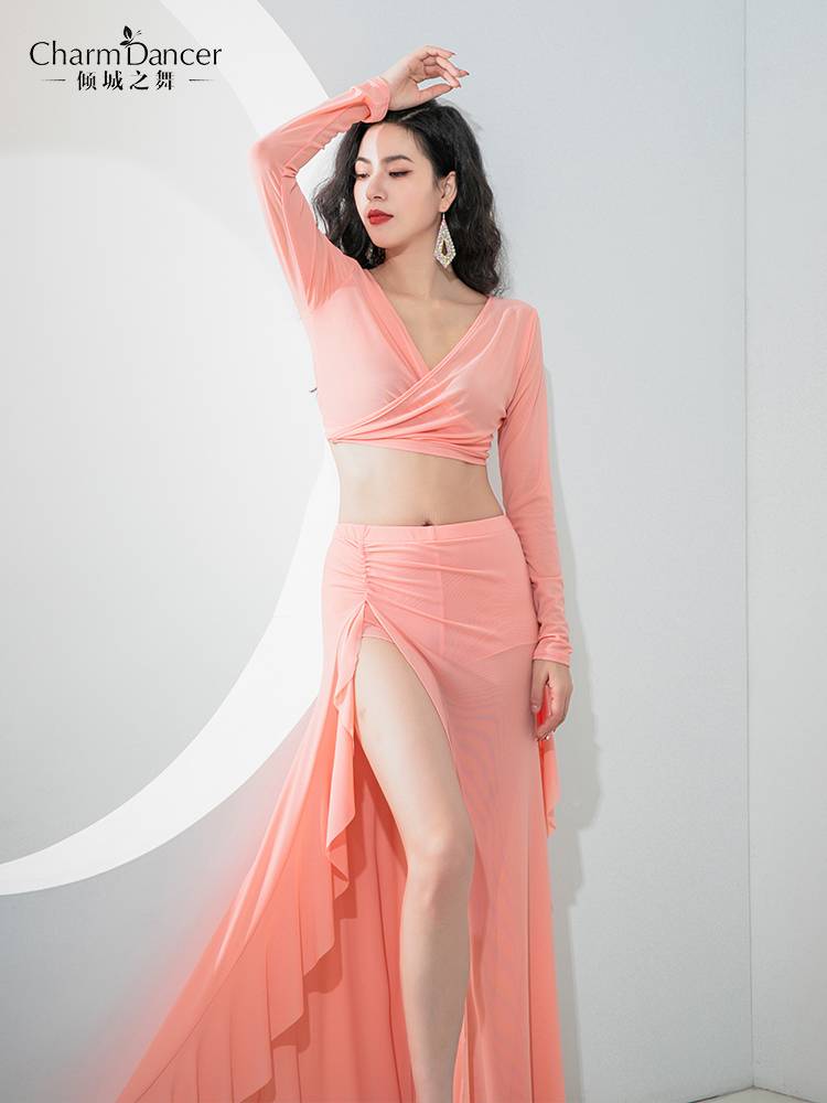 The dance of the city dance belly dance clothing 2024 new practice uniform soft and breathable mesh yarn oriental dance exercise class