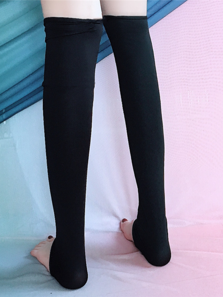 Baiya Qianhui Belly Dance Foot Dancing Summer Half -Cross -Board socks over the knee -legged and carried dance practice exercises