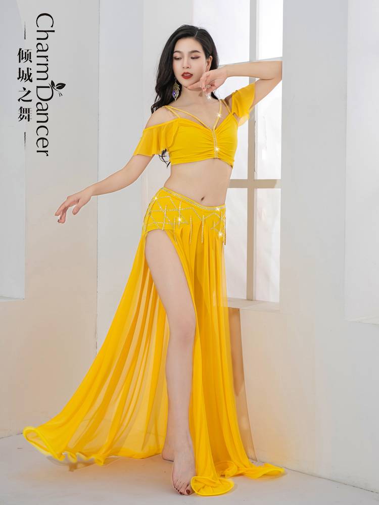 Qingcheng Dance Belly Dance Clothing 2024 new original niche design light luxury belly dance exercise performance clothing