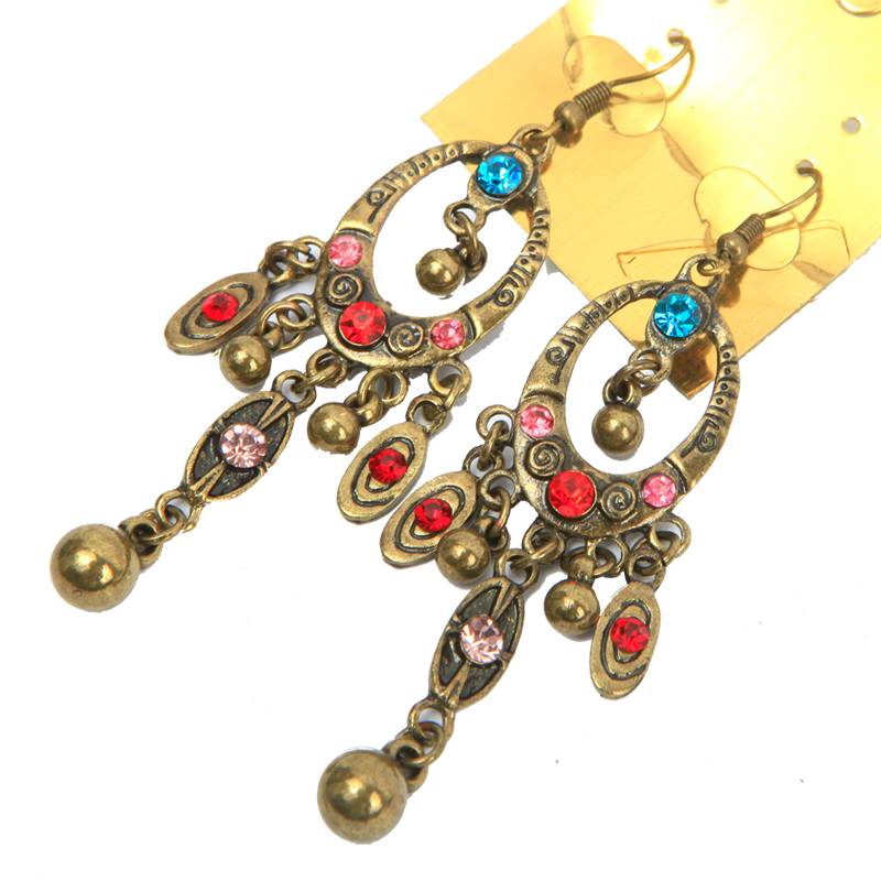 Belly dance antique Posmian earrings belly dance jewelry Oriental dance ear pendant Indian dance ear decoration many models