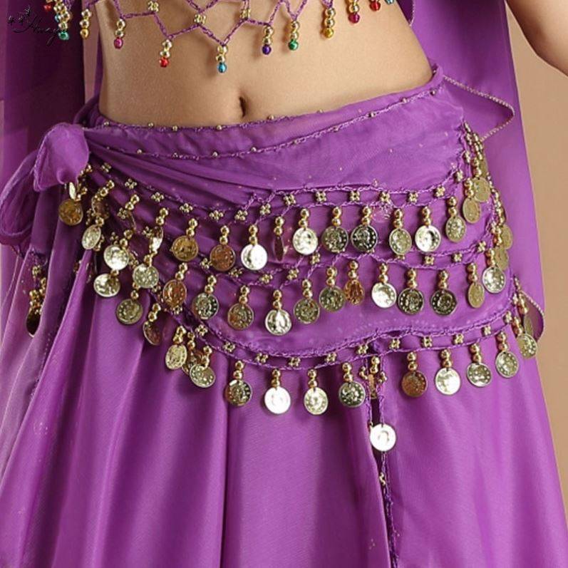 EssenceBelly dance waist chain new performance wrap skirt waist scarf Indian dance belt practice accessories belly dance performance hip