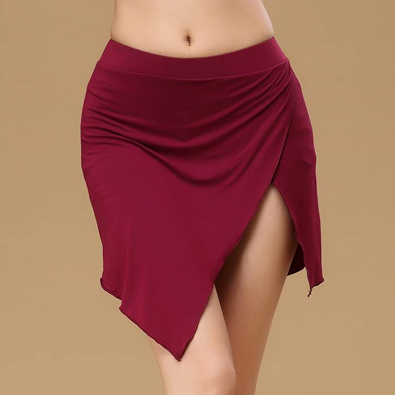 Spring and summer Latin dance skirt new sexy belly dance half -body skirt adult dancing dance clothing practice clothes short skirt women