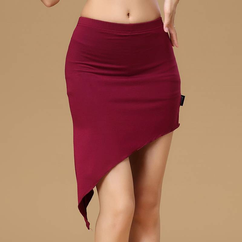 Spring and summer Latin dance skirt new sexy belly dance half -body skirt adult dancing dance clothing practice clothes short skirt women