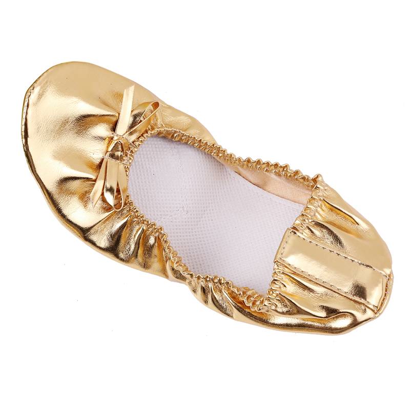 Children's belly dance shoes adult soft sole shoes dance shoes Indian dance practice ballet shoes golden soft bottom dance shoes