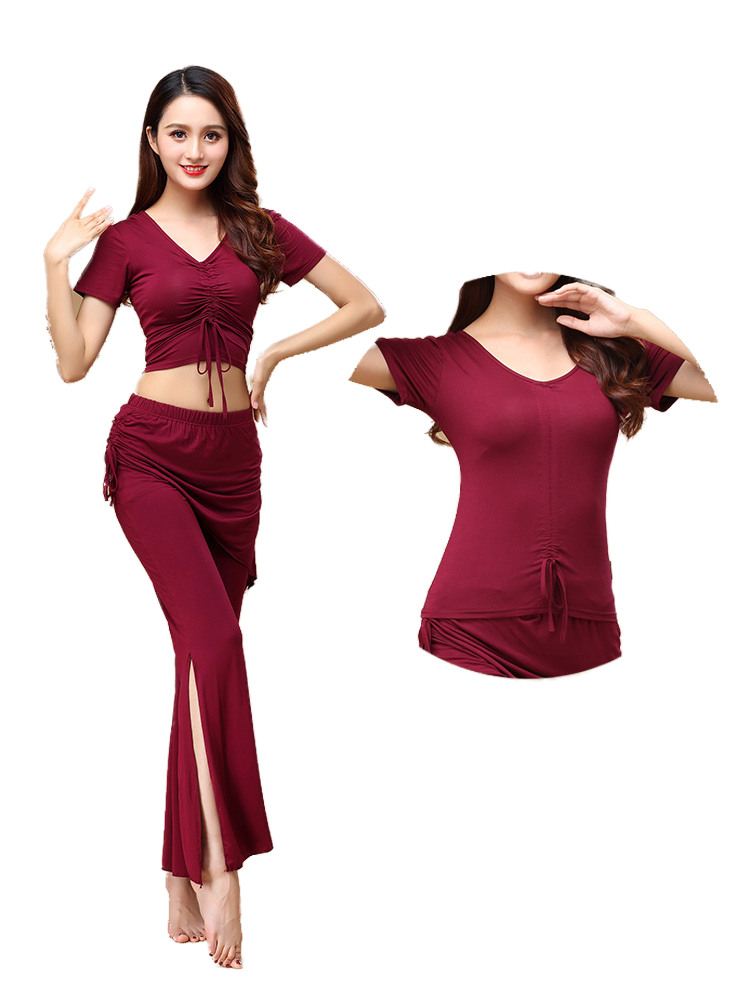 Belly Dance 2024 Spring / Summer Short Sleeve New Clothing Adult Beginner Sexual Practice Dance Performance Set Women