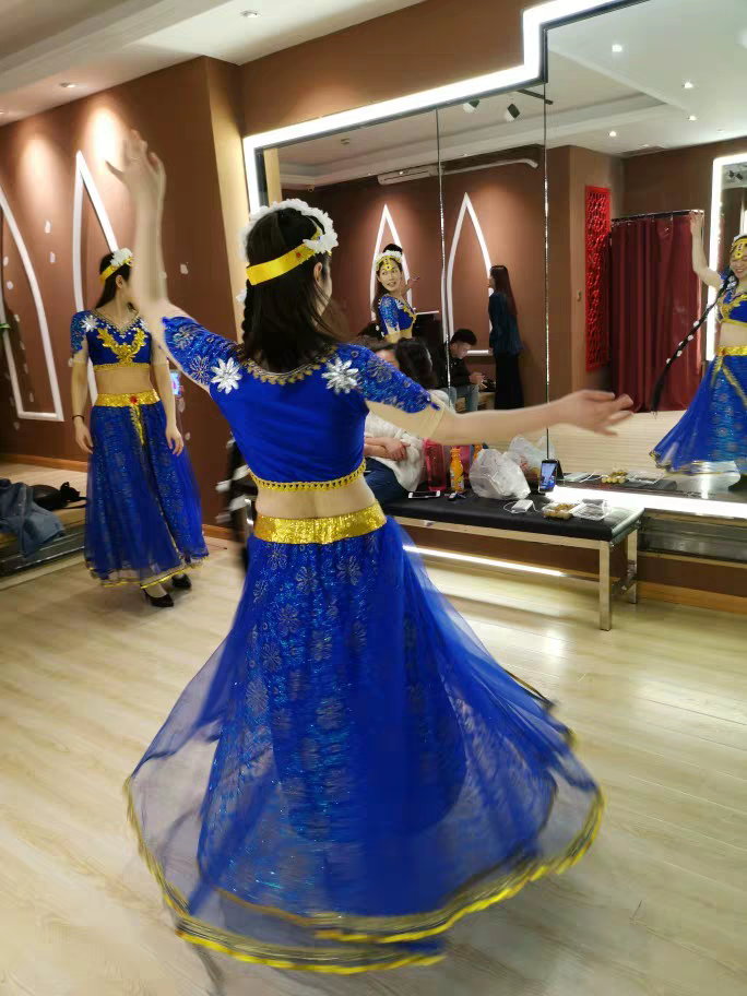 New Indian dance belly dances Western style Indian dance performance clothes belly dance group dance stage performance clothing