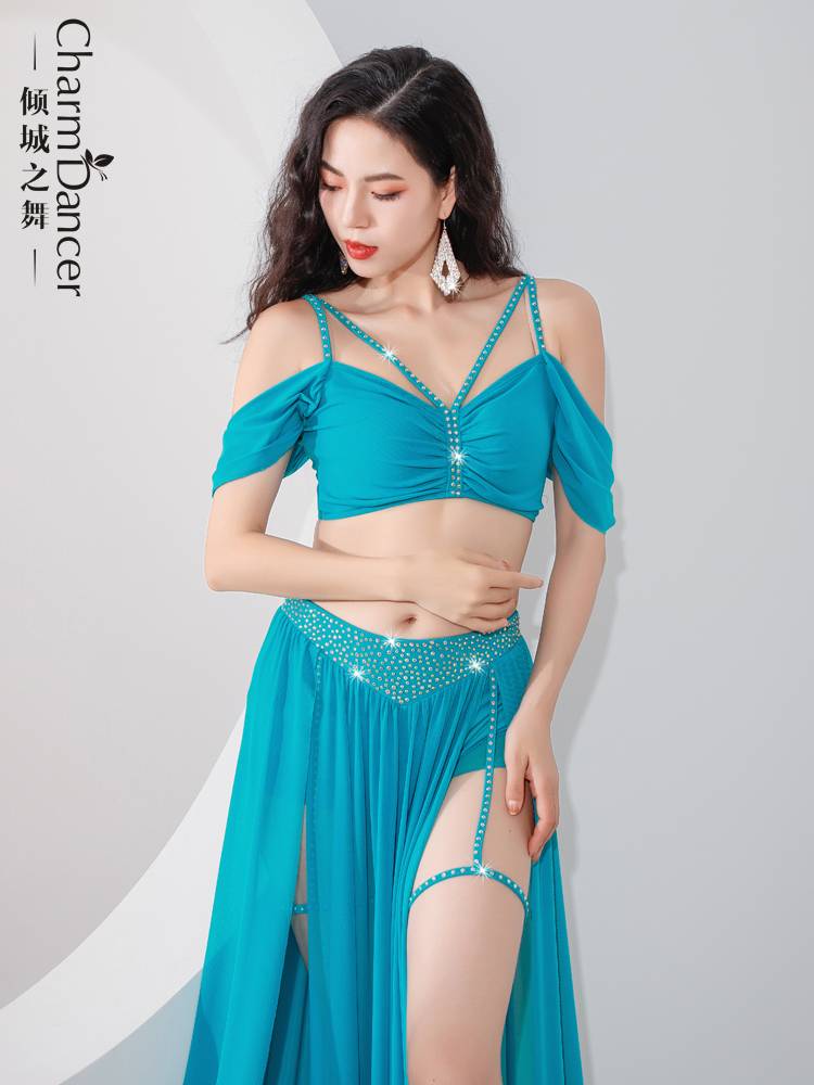 The original design of the dance of the city of belly dance clothing 2024 new exercise uniform breathable fast dry net gauze summer exercise service