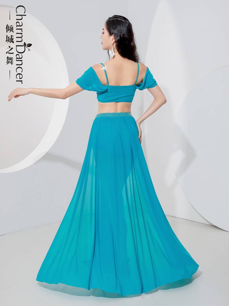 The original design of the dance of the city of belly dance clothing 2024 new exercise uniform breathable fast dry net gauze summer exercise service