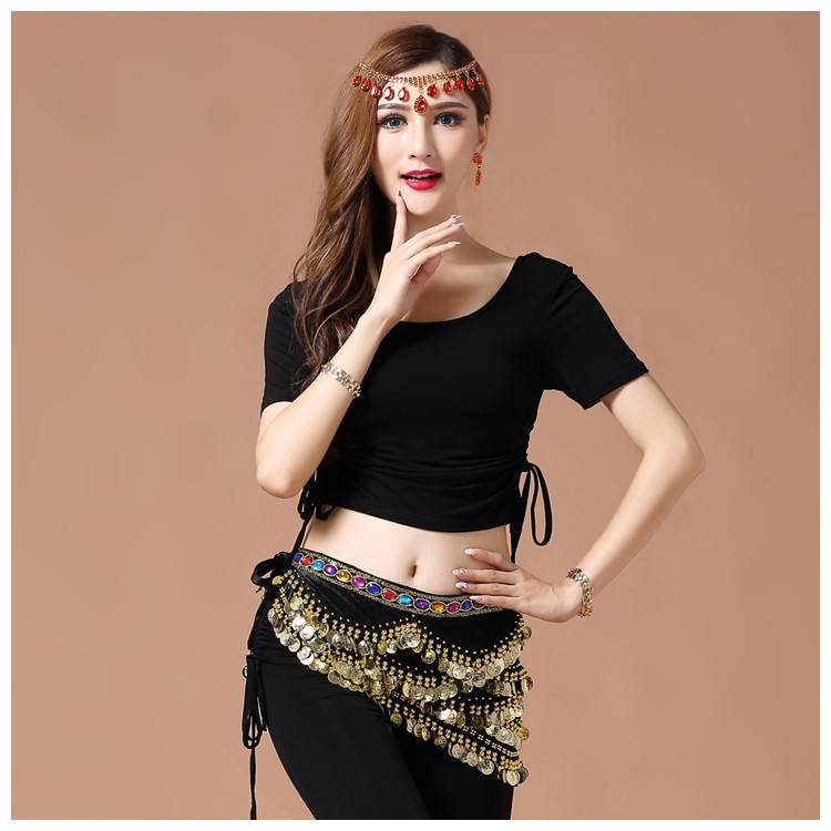 Belly Dance Indian Dance Practice Fun Leading Division New Belly Dance Clothing Modal Top