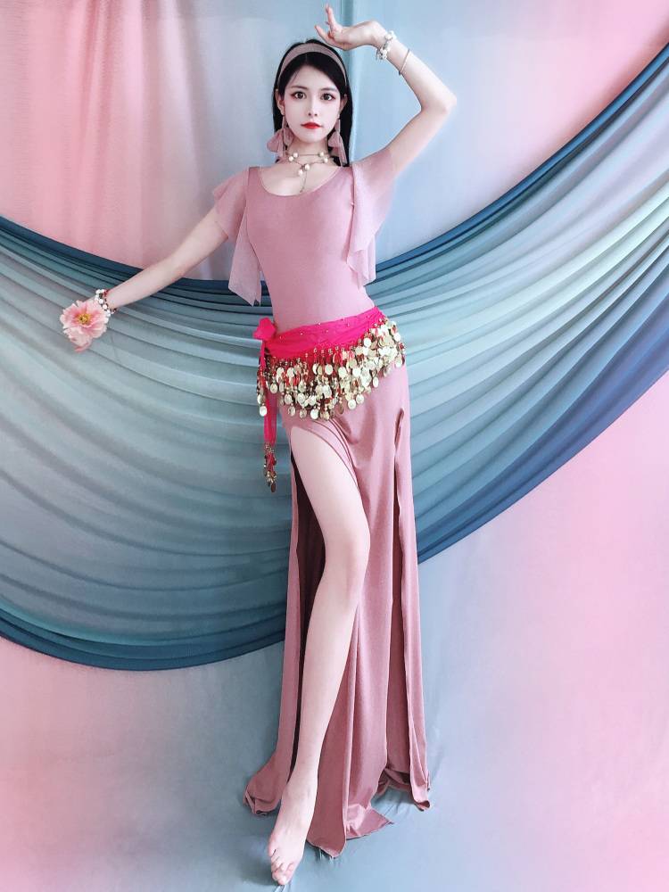 Belly Dance Clothing 2024 Summer Summer Double Speed Dress Dress Practice Practice Oriental Dance Performance Performance Service