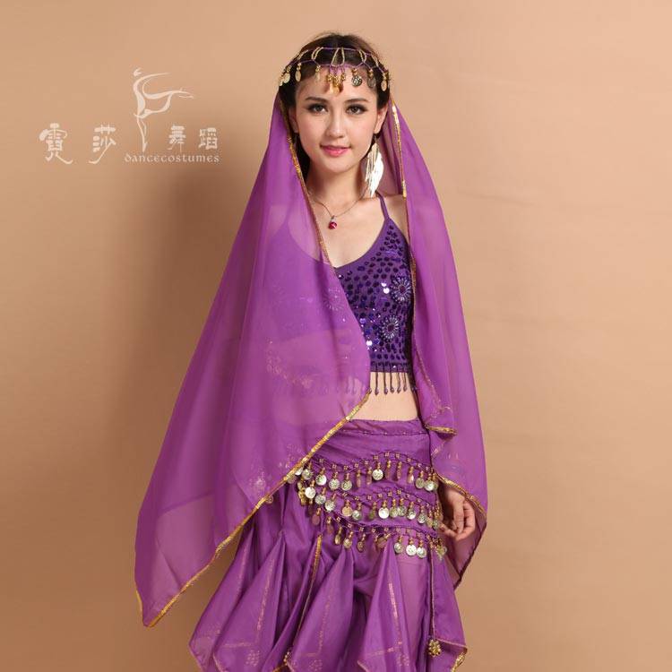 Nessa, two bags of mail, coin headscarves, dance accessories, belly-dancing turbans