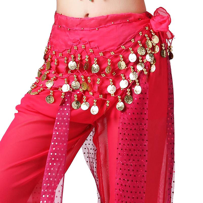 Belly dance children's waist chain Indian dance girl hanging coin waistscurm ethnic dance Xinjiang dance watch performance waist seal new female