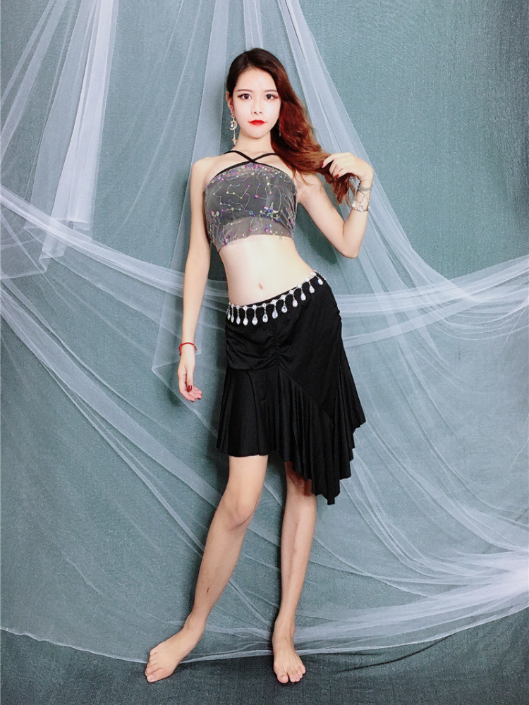 Baiya Qianhui Belly Dance Practice Service 2024 New Model Skirt Set is thin or Oriental Dance Service Beginner breathable