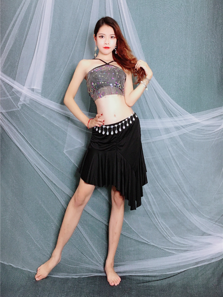 Baiya Qianhui Belly Dance Practice Service 2024 New Model Skirt Set is thin or Oriental Dance Service Beginner breathable