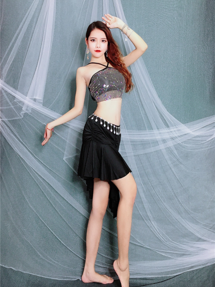 Baiya Qianhui Belly Dance Practice Service 2024 New Model Skirt Set is thin or Oriental Dance Service Beginner breathable