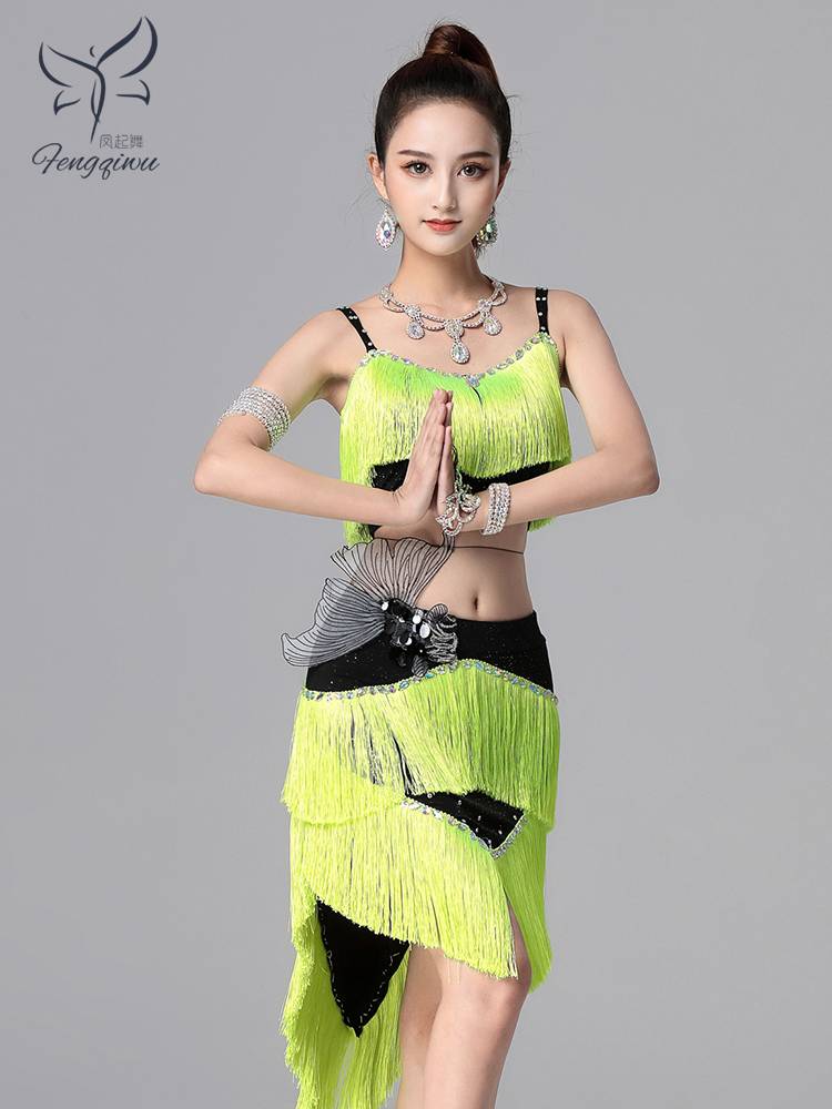 Large -size new Latin belly dance year will encrypted the current Soviet Indian sexy encouraging set of practice table performance clothing