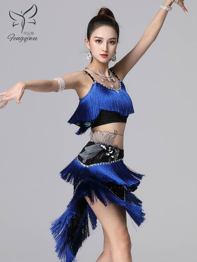 Large -size new Latin belly dance year will encrypted the current Soviet Indian sexy encouraging set of practice table performance clothing