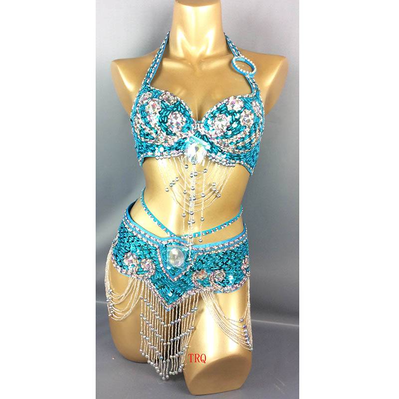 The opening of the new competition dance clothing female performance service dance service dance service large size belly dance set nightclub sexy performance suit