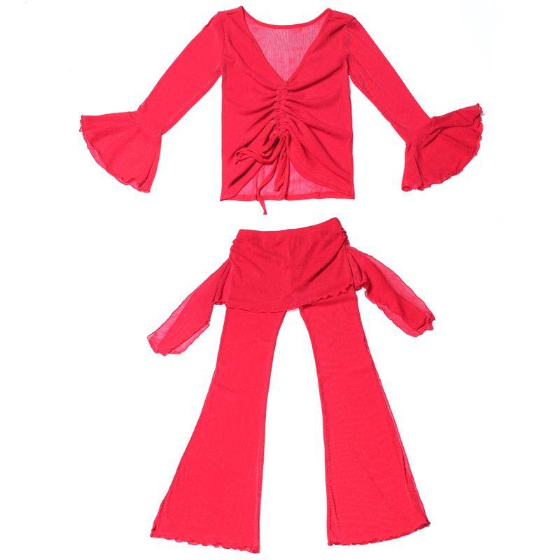 Wuchen Butterfly Belly Dance Classical Yoga new beginner practice clothes Dance dance dressed performance clothes skirt women
